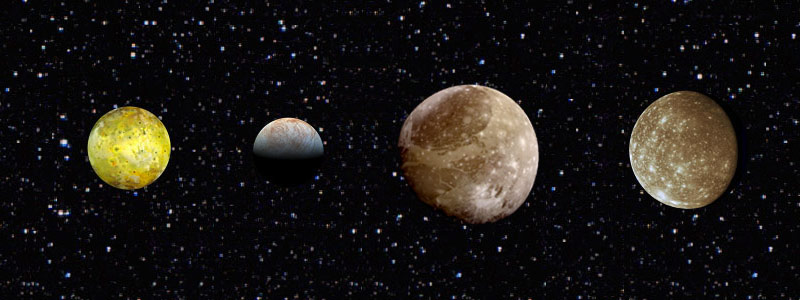 Les lunes de Jupiter - Le système solaire