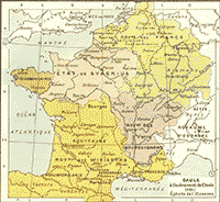 Le royaume Franc à l'avènement de Clovis en 481