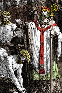Charlemagne force les saxons au christianisme