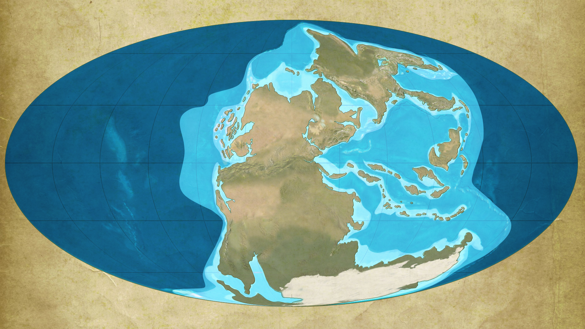 Carte géologique du début du Permien