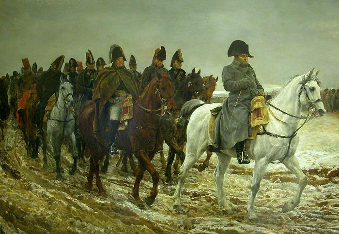 Napoléon Bonaparte à la tête de son armée
