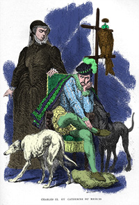 Catherine de Médicis et son fils Charles IX