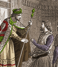 Godefroy de Bouillon rencontre l'empereur Byzantin Comnène