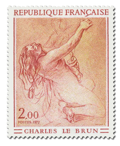 Etude de femme Ã  genoux de Charles Le Brun.