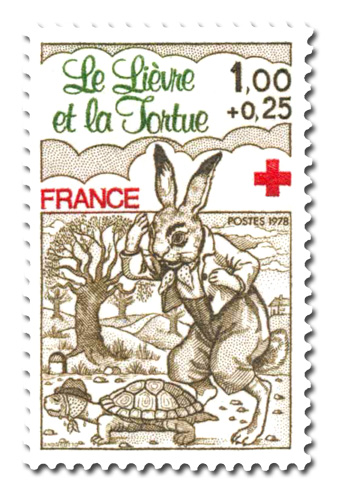 Au profit de la Croix-Rouge - Fables de La Fontaine.