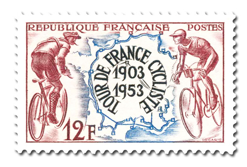 Cinquantenaire du Tour de France cycliste.